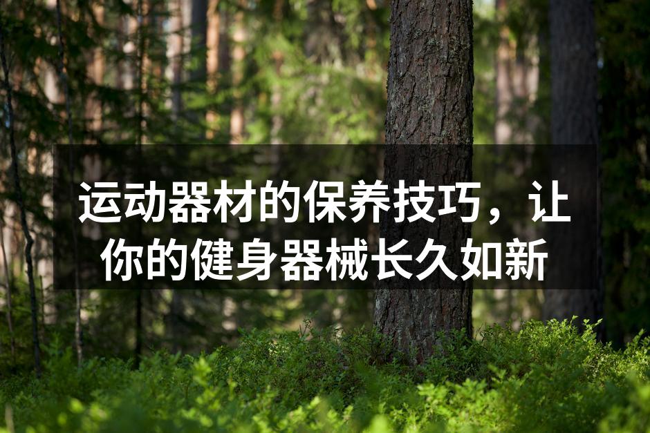 定期清洁运动器材，保持卫生