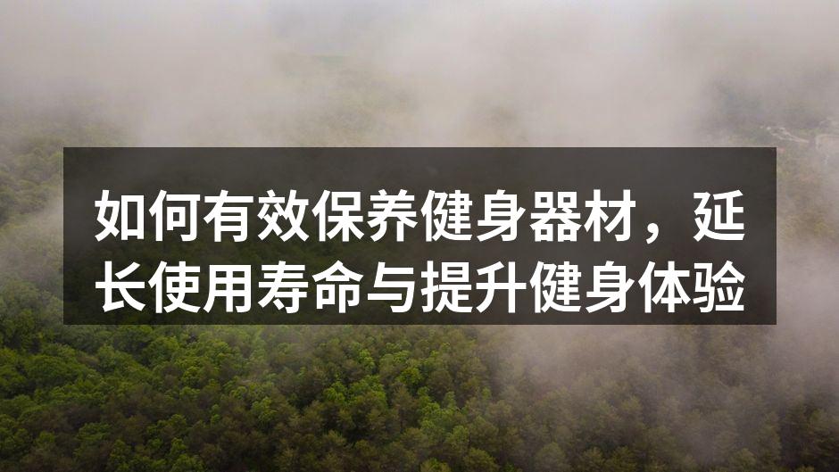 定期清洁健身器材,保持最佳状态